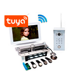 Беспроводной комплект WiFi домофона SkyNet 700-Tuya (1+0+400G) и замок PL-400G