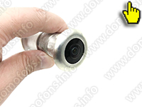 Беспроводной WI-FI IP видеоглазок KDM V200-8GH - в руке